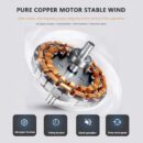 Thor 6 Brown Blades Fan with Light