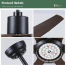 Thor 6 Brown Blades Fan with Light