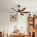 Thor 6 Brown Blades Fan with Light