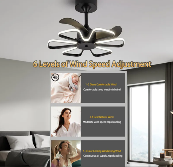 Flight Crystal Chandelier Ceiling Fan - Image 4