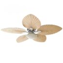 Onyx Sand Palm Leaf Wooden Crafted Blades Fan