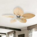 Onyx Sand Palm Leaf Wooden Crafted Blades Fan