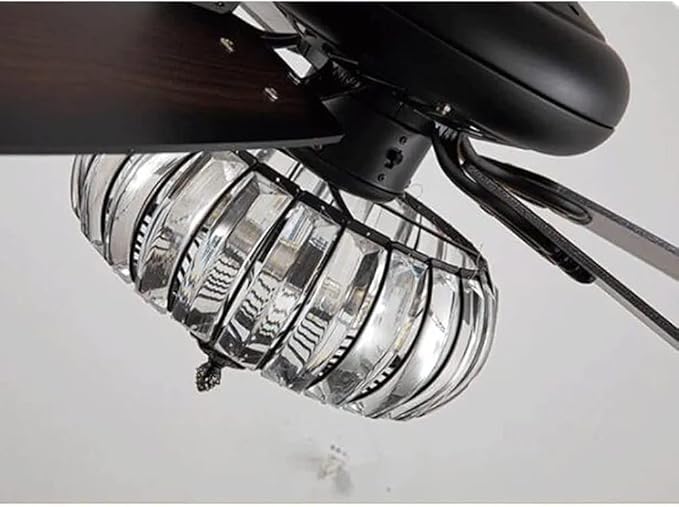 Patrick Black Crystal Ceiling Fan - Image 6