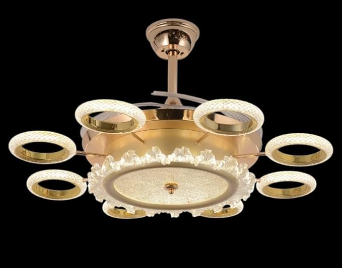 Super Nova 8 Light Chandelier Fan - Image 2