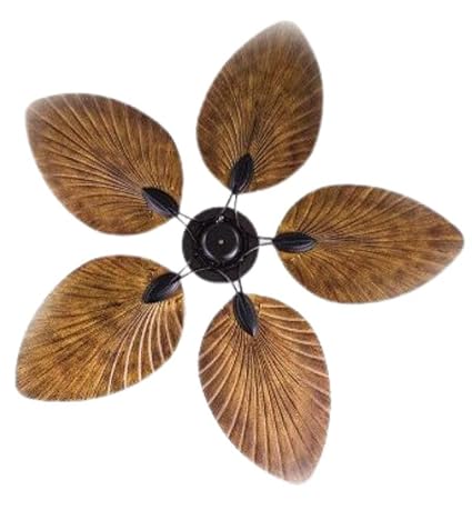Almighty 5 Brown Palm Leaf Wooden Crafted Blades Fan - Image 7