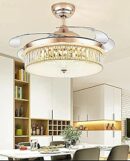 Topaz Golden 42 Inch K9 Crystal Fan