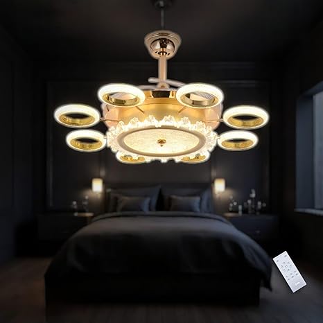 Super Nova 8 Light Chandelier Fan - Image 3