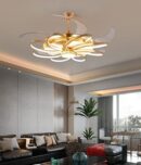 Aurora 8 Leaves Flower Shape Chandelier Fan