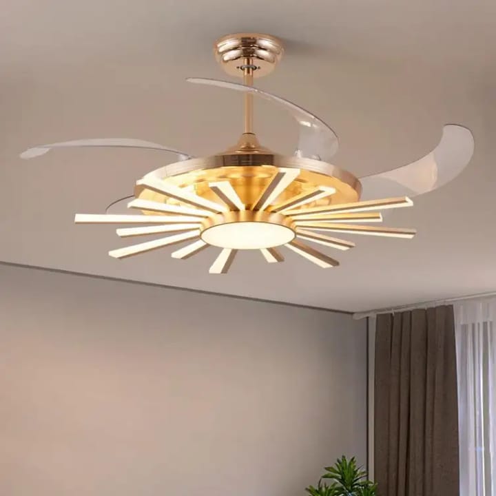 Solar 15 Light Chandelier Fan - Image 8