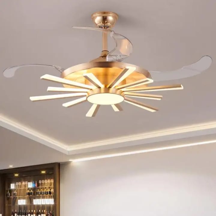 Solar 15 Light Chandelier Fan - Image 7