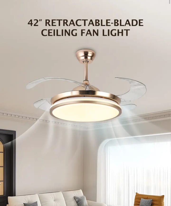 Alpha Golden 42" Ceiling Fan with Light - Image 4