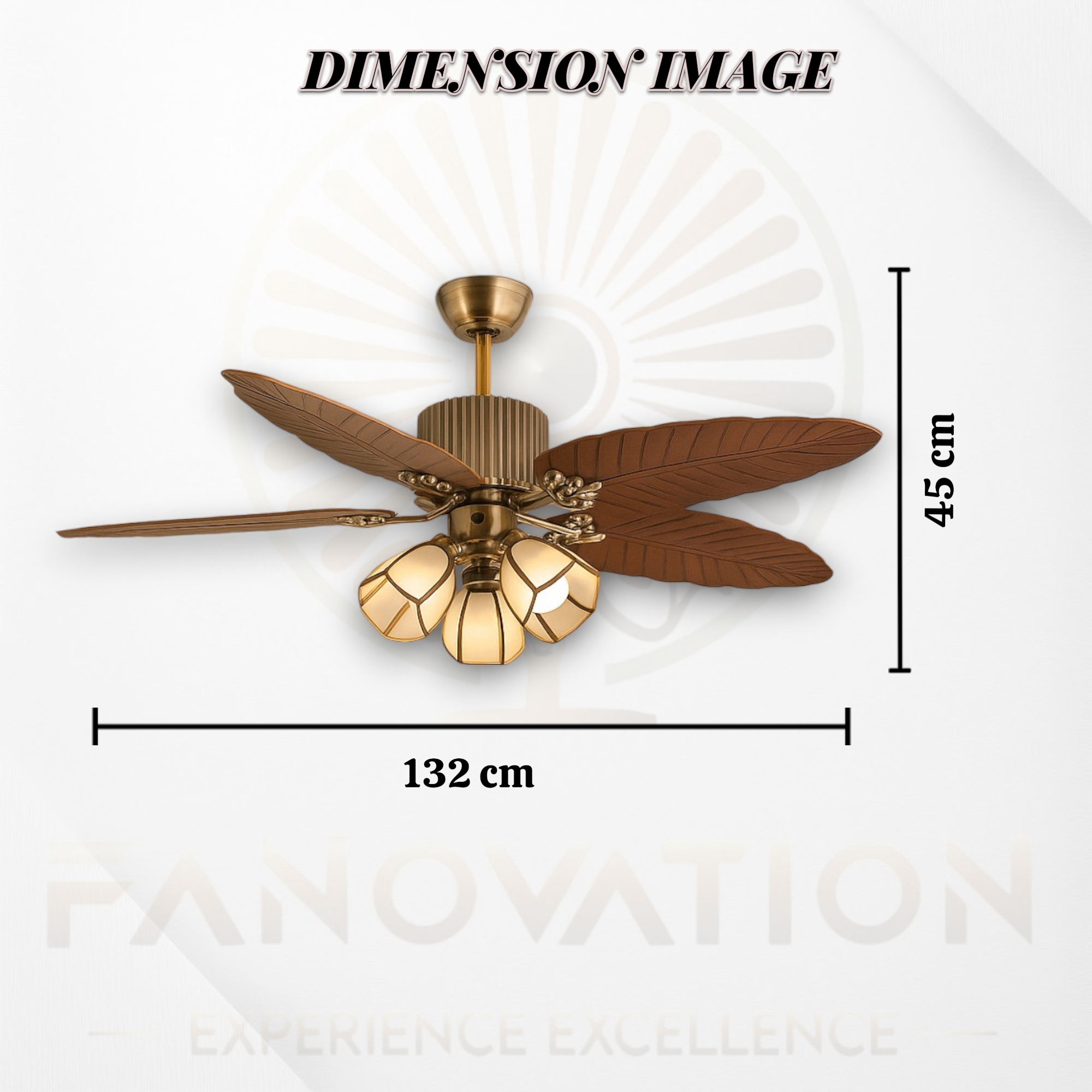 Spartan 5 Brown Palm Leaf Fan - Image 6