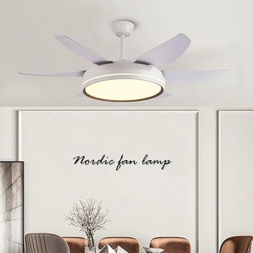 ABS Blades 52 Inch BLDC Ceiling Fan White Body LED Tricolour Light - Image 3